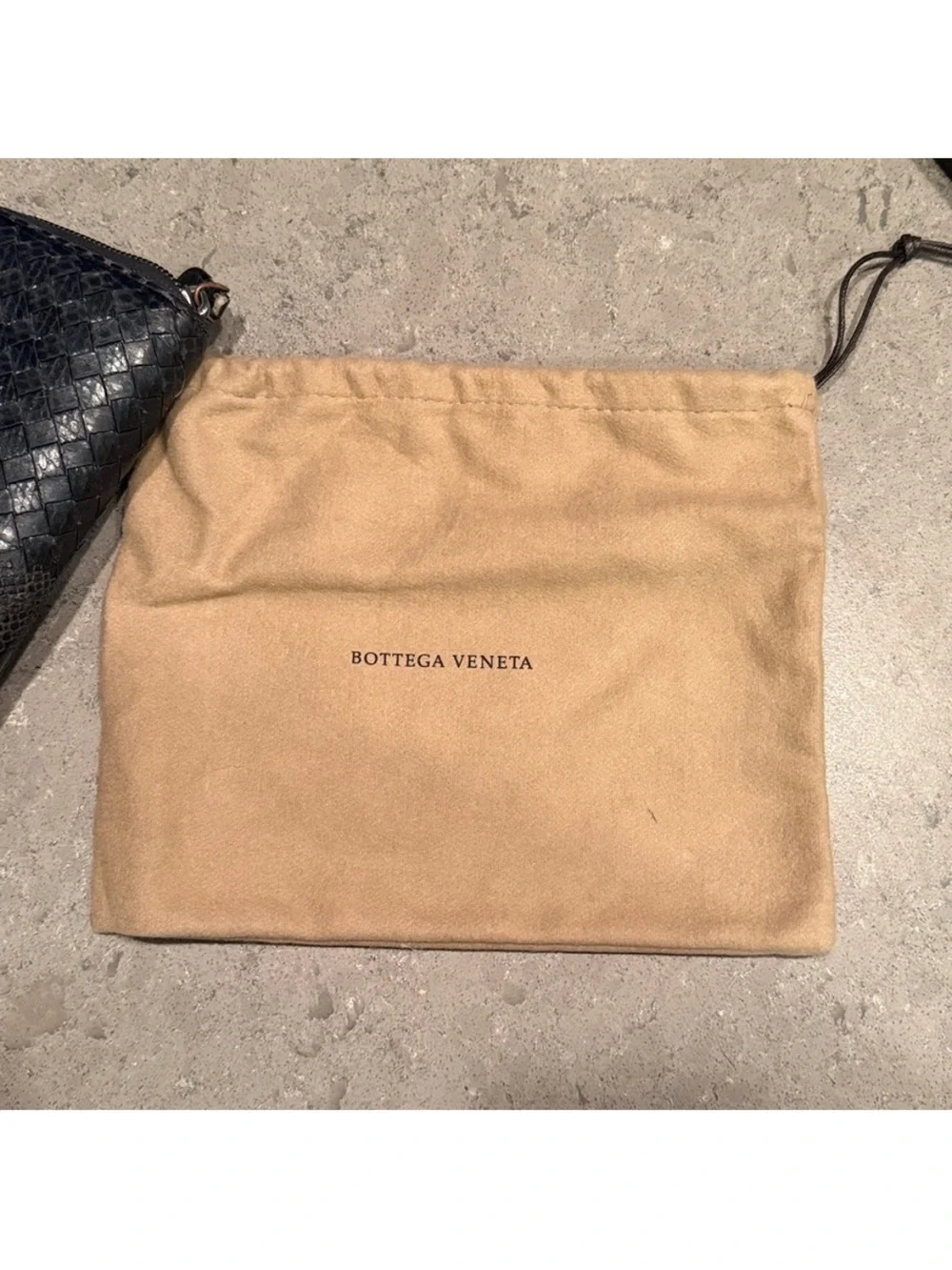 Bottega Veneta Black Intrecciato Leather Pouch